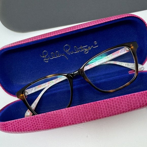 Lilly Pulitzer Delfina TO  tortoise Eyeglasses 51 [] 16 135 - Picture 16 of 16